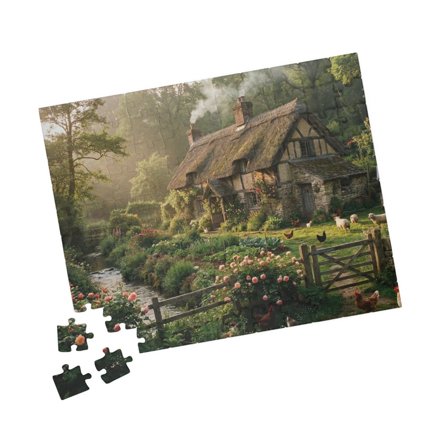 English Cottage Garden Puzzle 110/252/520/1014-piece