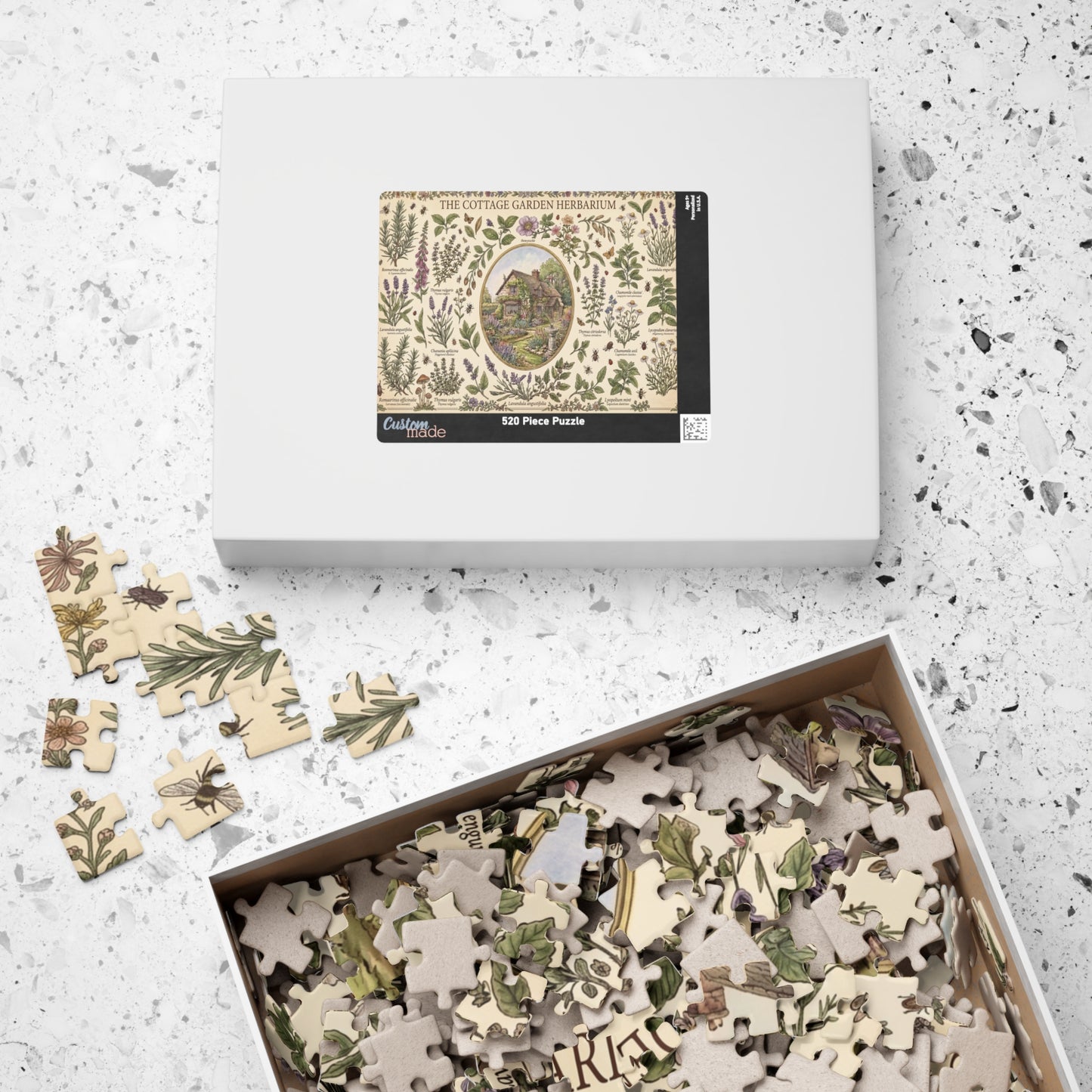 Cottage Garden Herbarium Puzzle | Botanical Cottage Jigsaw