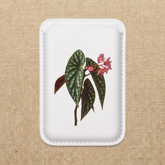 Begonia Plant Wallet MagSafe Compatible | Vegan Card Wallet