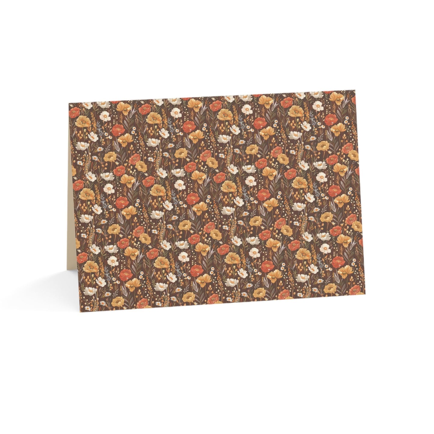 Autumn Florals Greeting Card - Customizable Vintage Botanical Keepsake