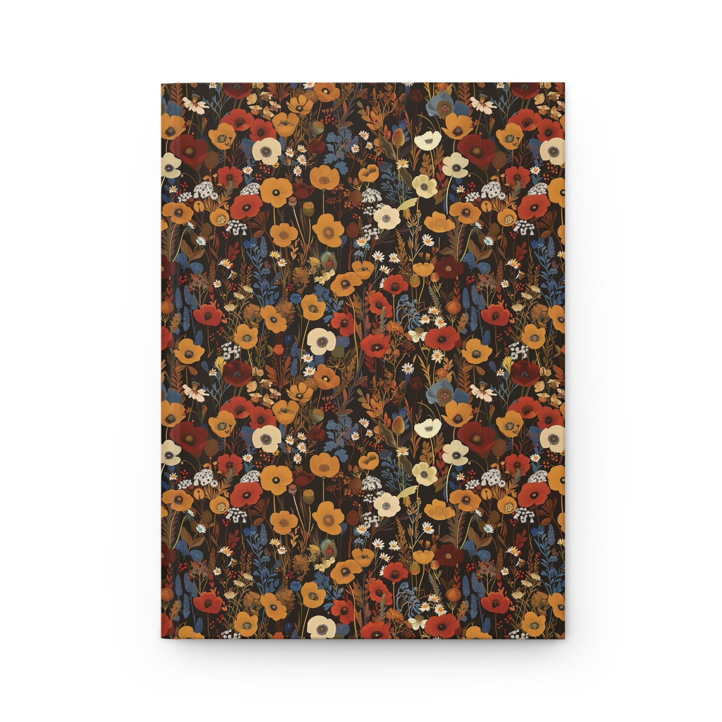 Autumn Wildflower Pattern Journal | Hardcover Journal Matte