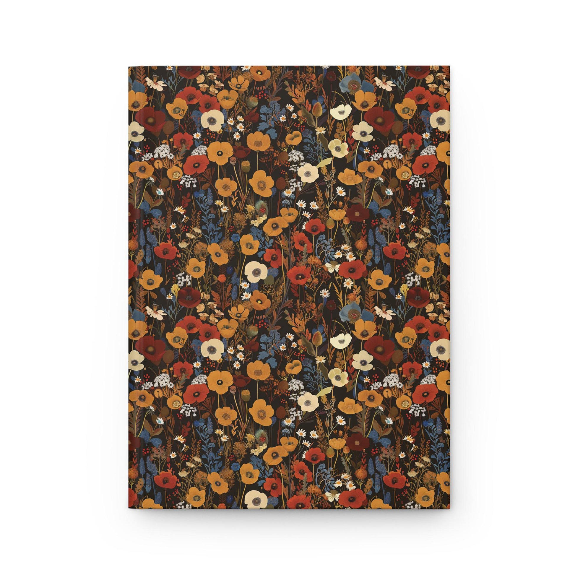 Autumn Wildflower Pattern Journal | Hardcover Journal Matte