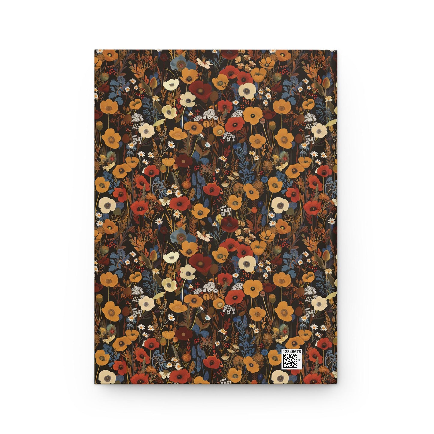 Autumn Wildflower Pattern Journal | Hardcover Journal Matte