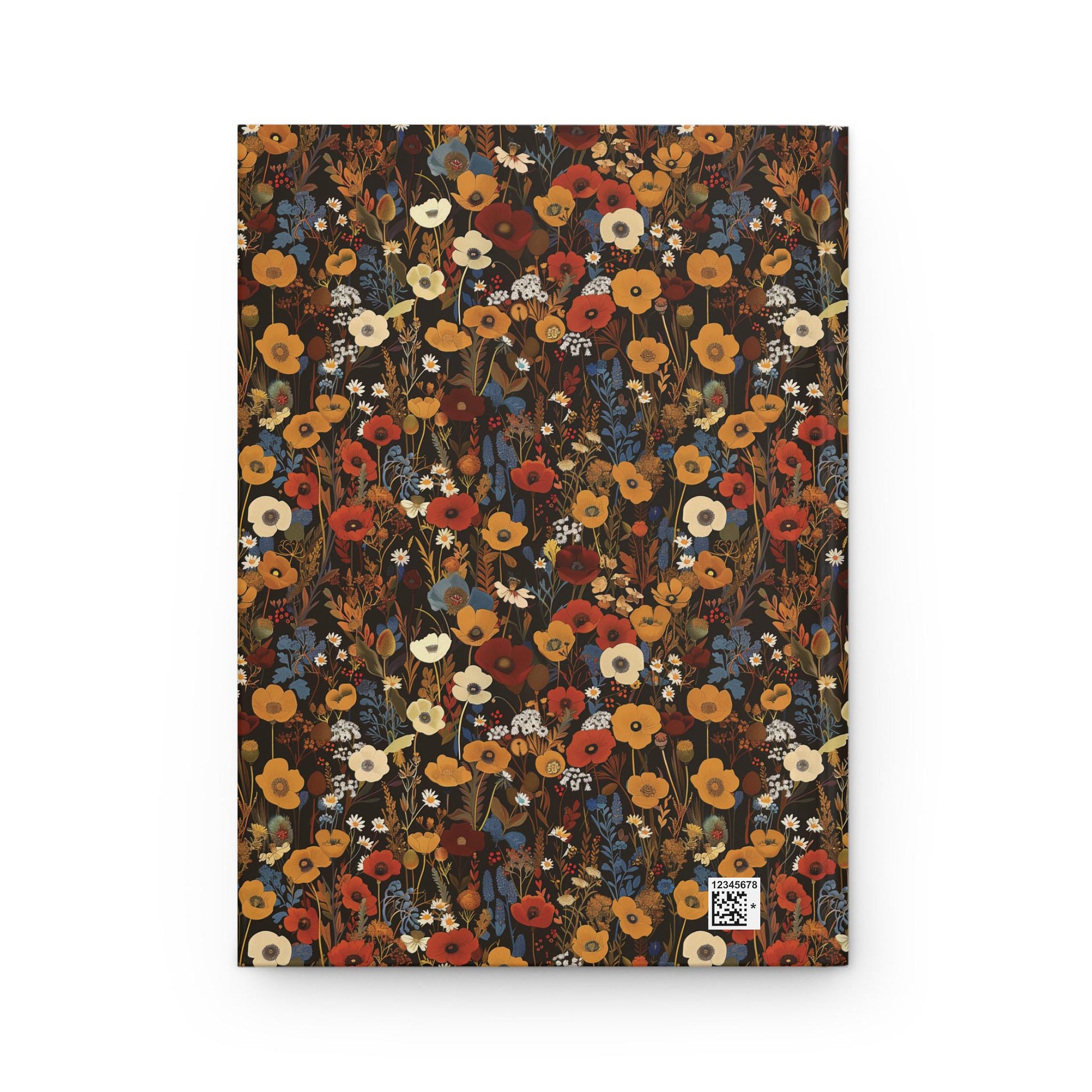Autumn Wildflower Pattern Journal | Hardcover Journal Matte