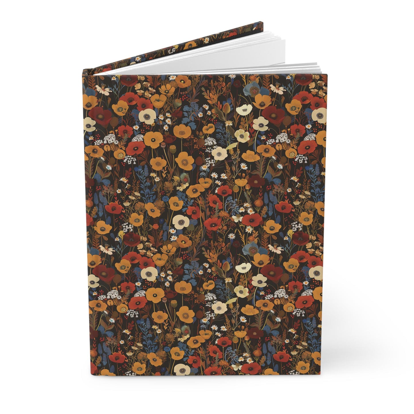 Autumn Wildflower Pattern Journal | Hardcover Journal Matte
