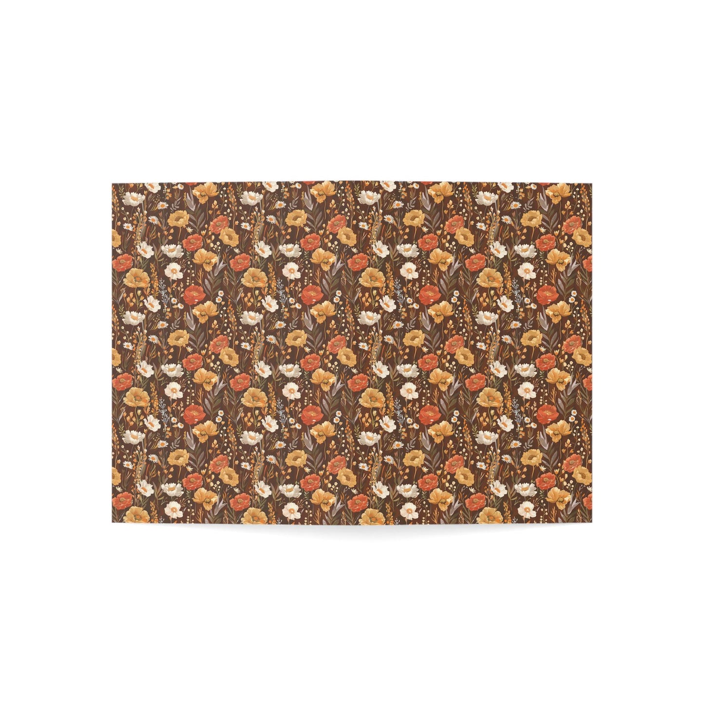Autumn Florals Greeting Card - Customizable Vintage Botanical Keepsake