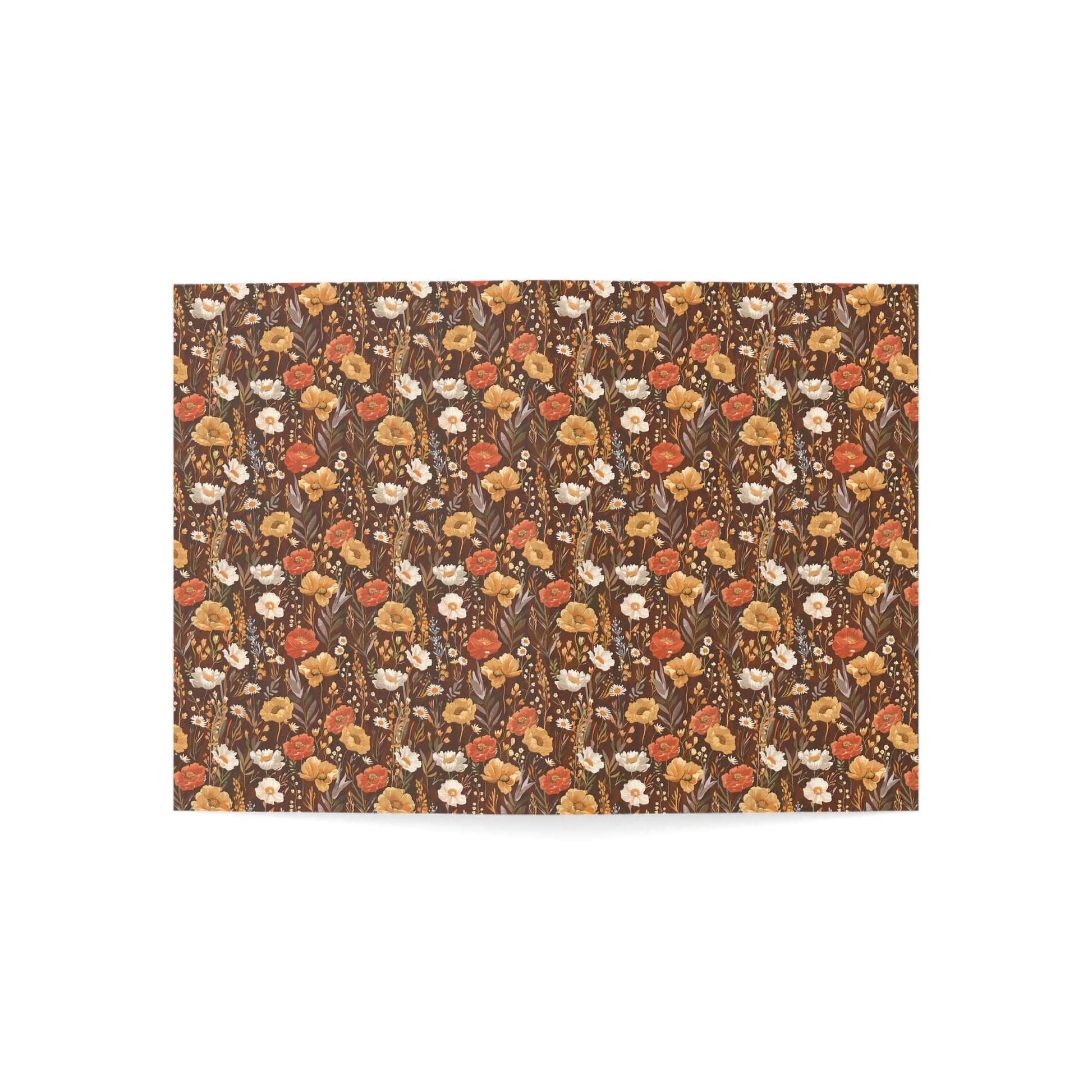 Autumn Florals Greeting Card - Customizable Vintage Botanical Keepsake