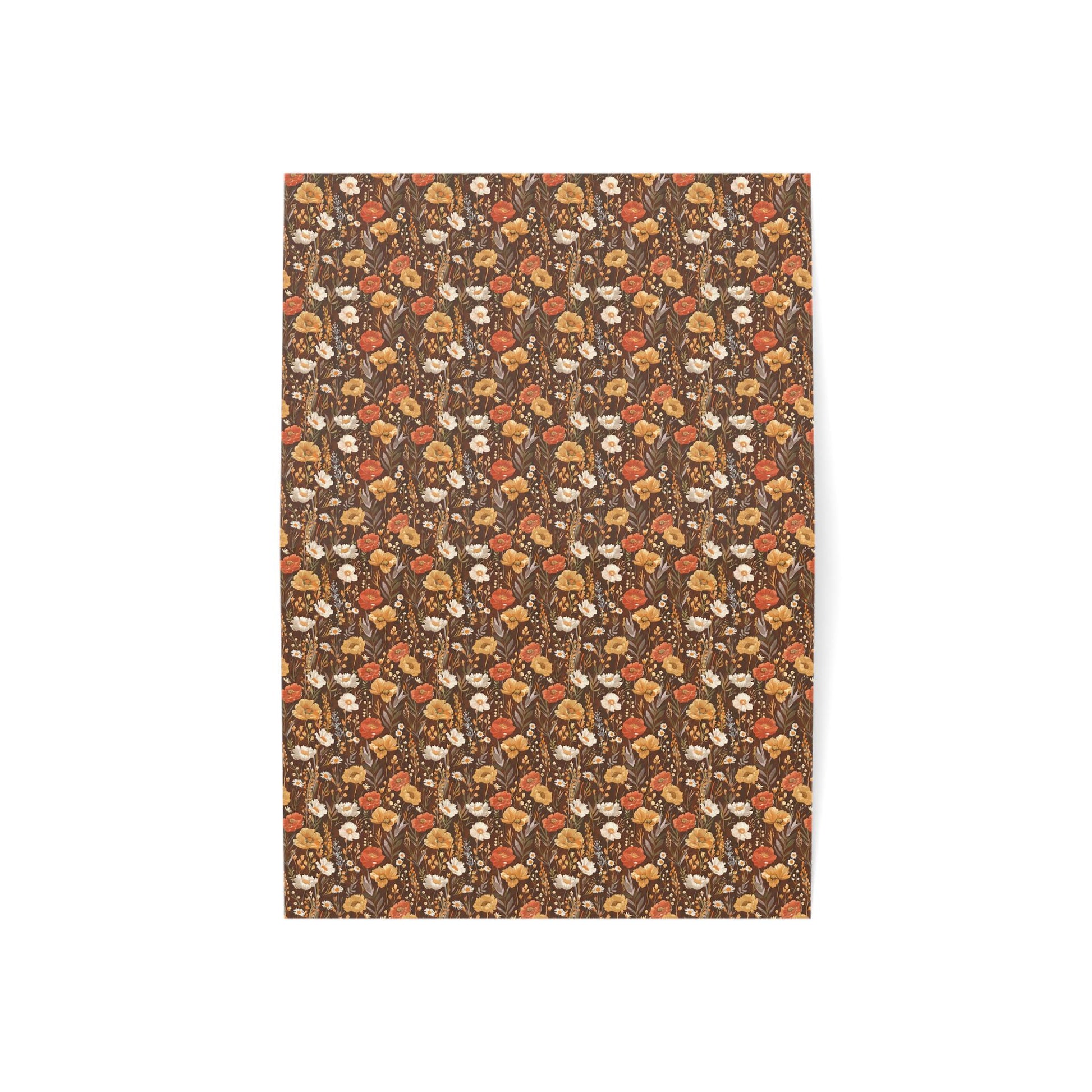 Autumn Florals Greeting Card - Customizable Vintage Botanical Keepsake