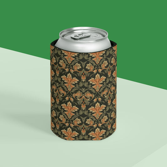 Vintage Floral William Morris Style Can Cooler | Insulated Can Cooler, Fall Colors