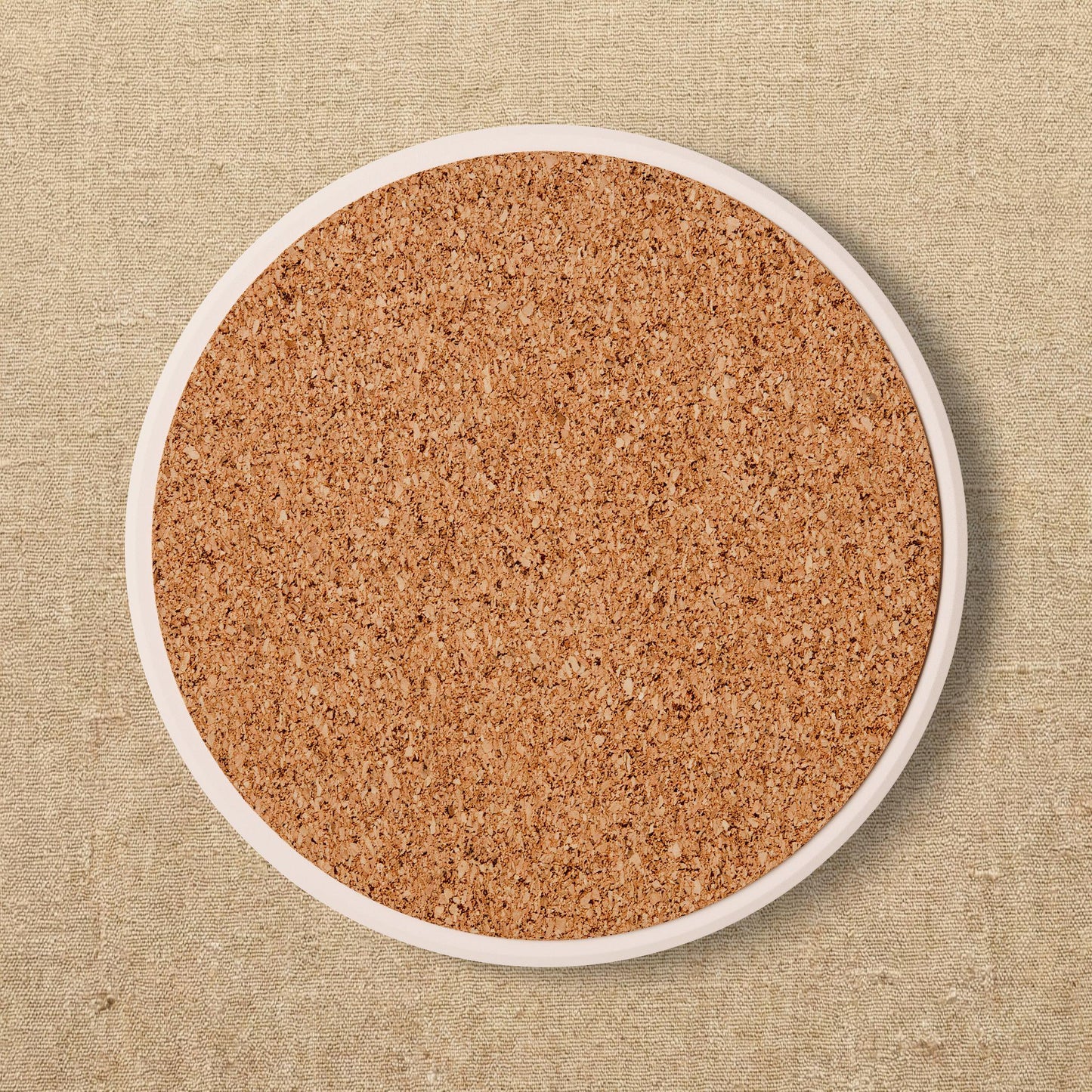Autumn Wildflower Wreath Ceramic Coaster