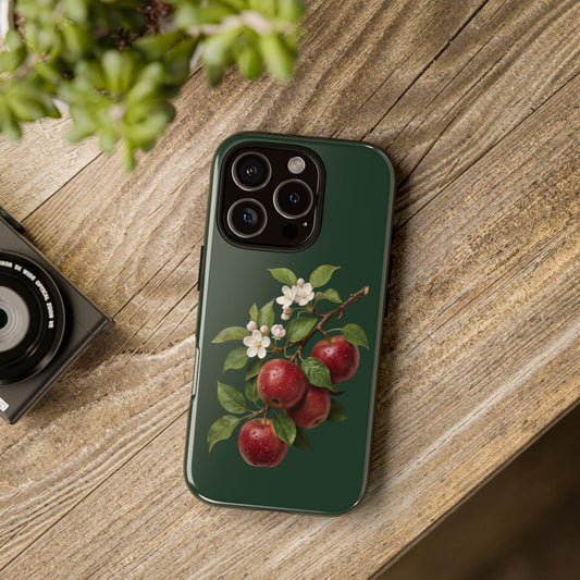 Apple Branch Phone Case | Floral Fruit Botanical Case Compatible With iPhone Samsung Pixel